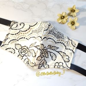 Metallic Face Mask Filter Reversible 3 Layers